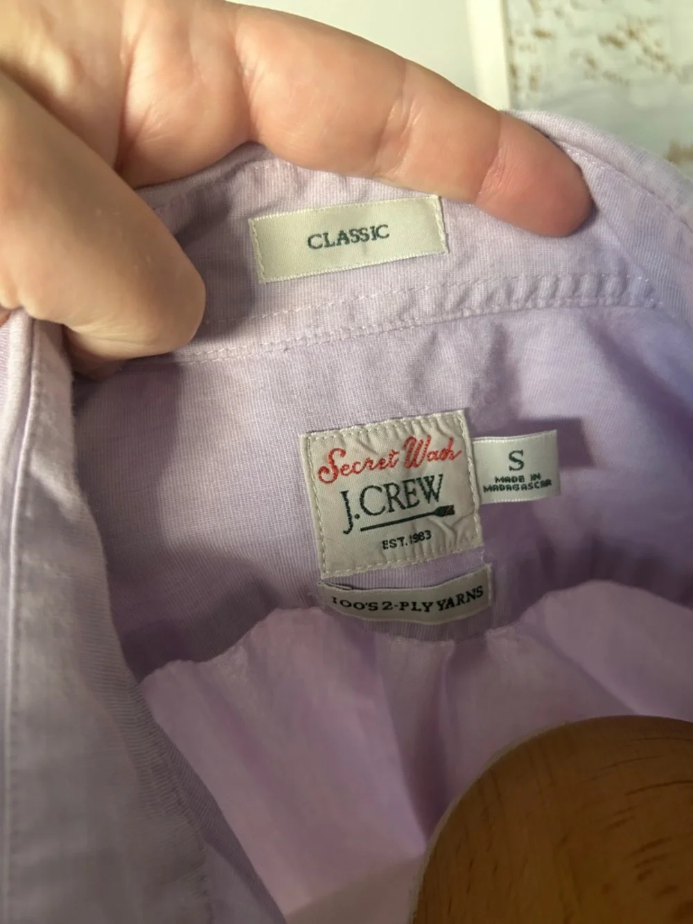 J.Crew Light Purple Classic Button-Up‎ Shirt
